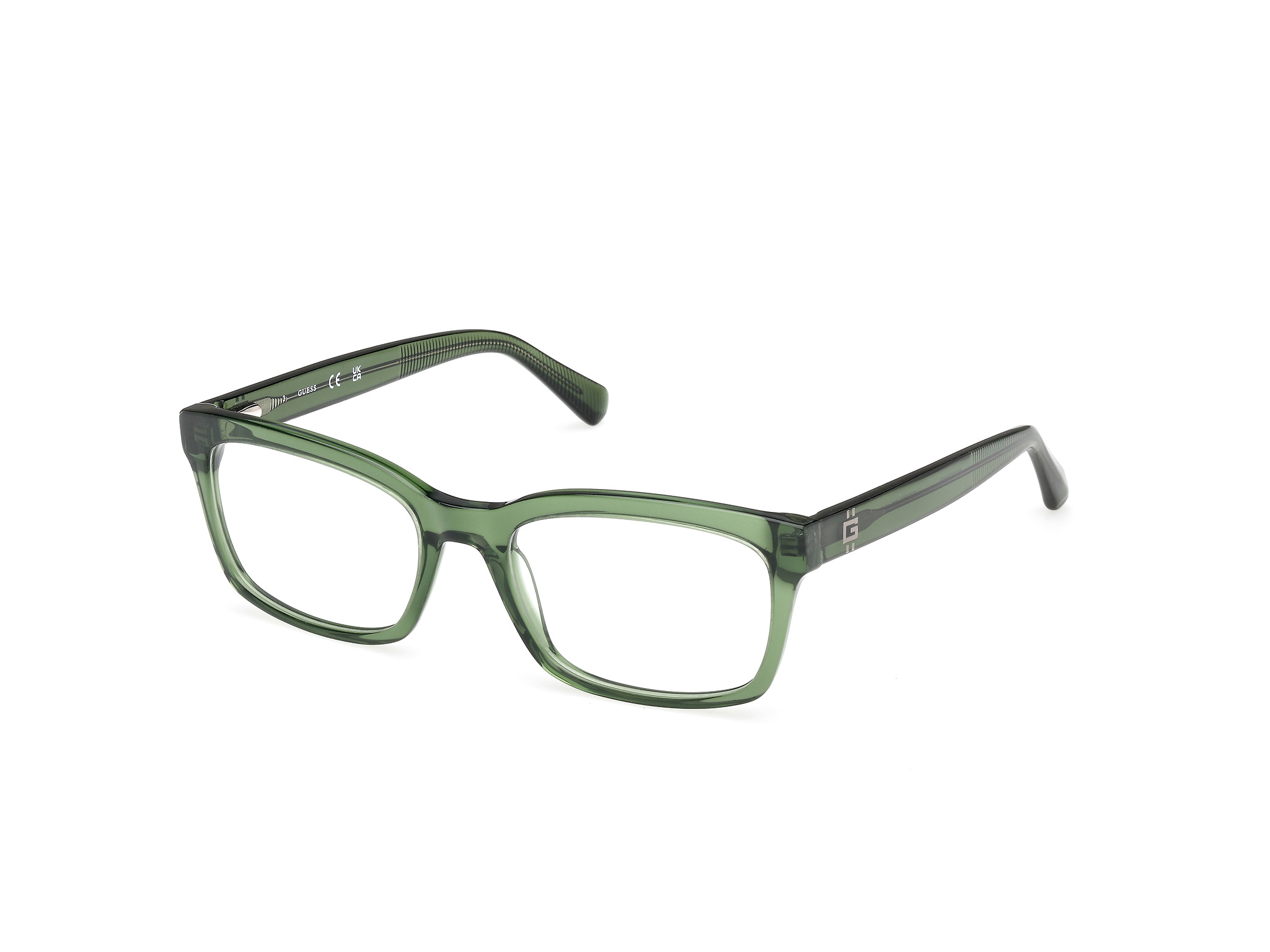 NWT Guess GU50252-096-57 Eyeglasses Guess GU50252 096 shiny dark green 55/19/145 MAN Eyewear  main image 3
