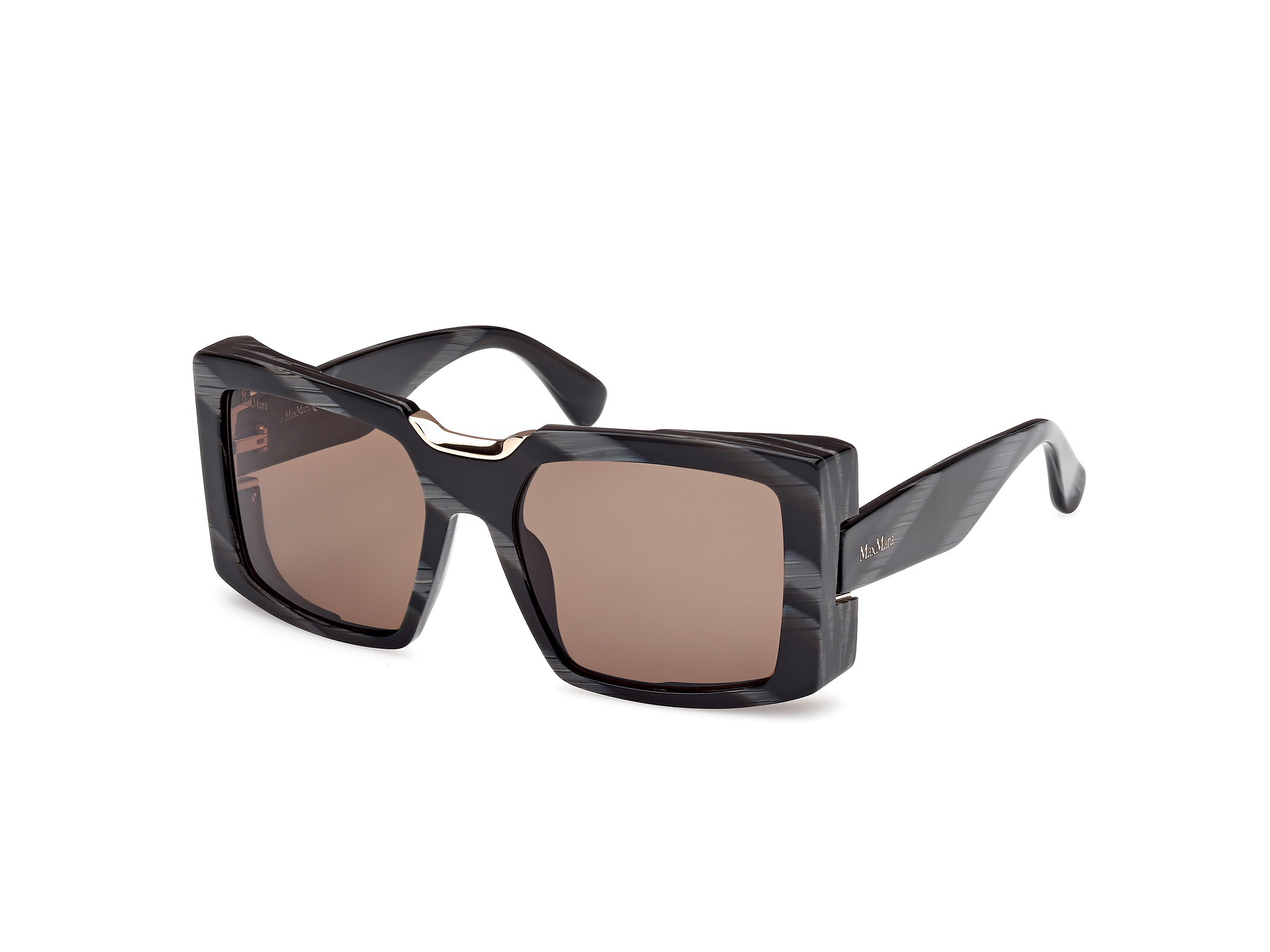 NWT, Max MaraMM0124, Woman\'s Sunglasses, Size 55X18X135 MaxMara MM0123 01A 59 Sunglasses | Bassol Optic United States main image 4