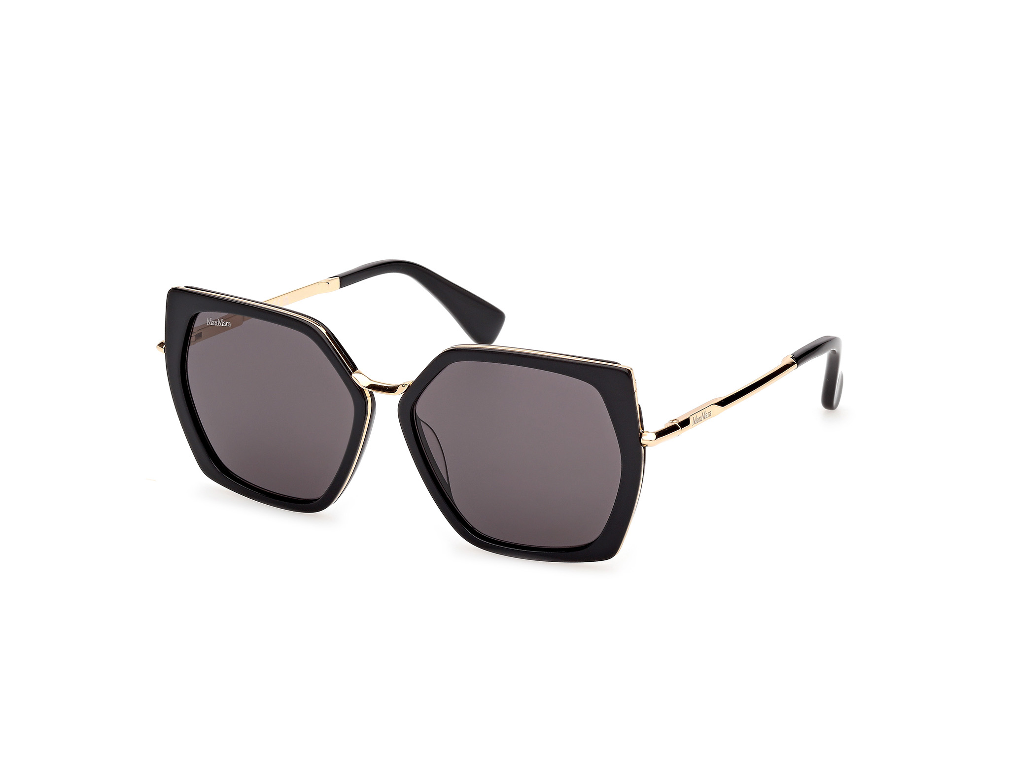 MaxMara MM0136 01A shiny black 56/14/140 WOMAN Sunglasses | eBay
