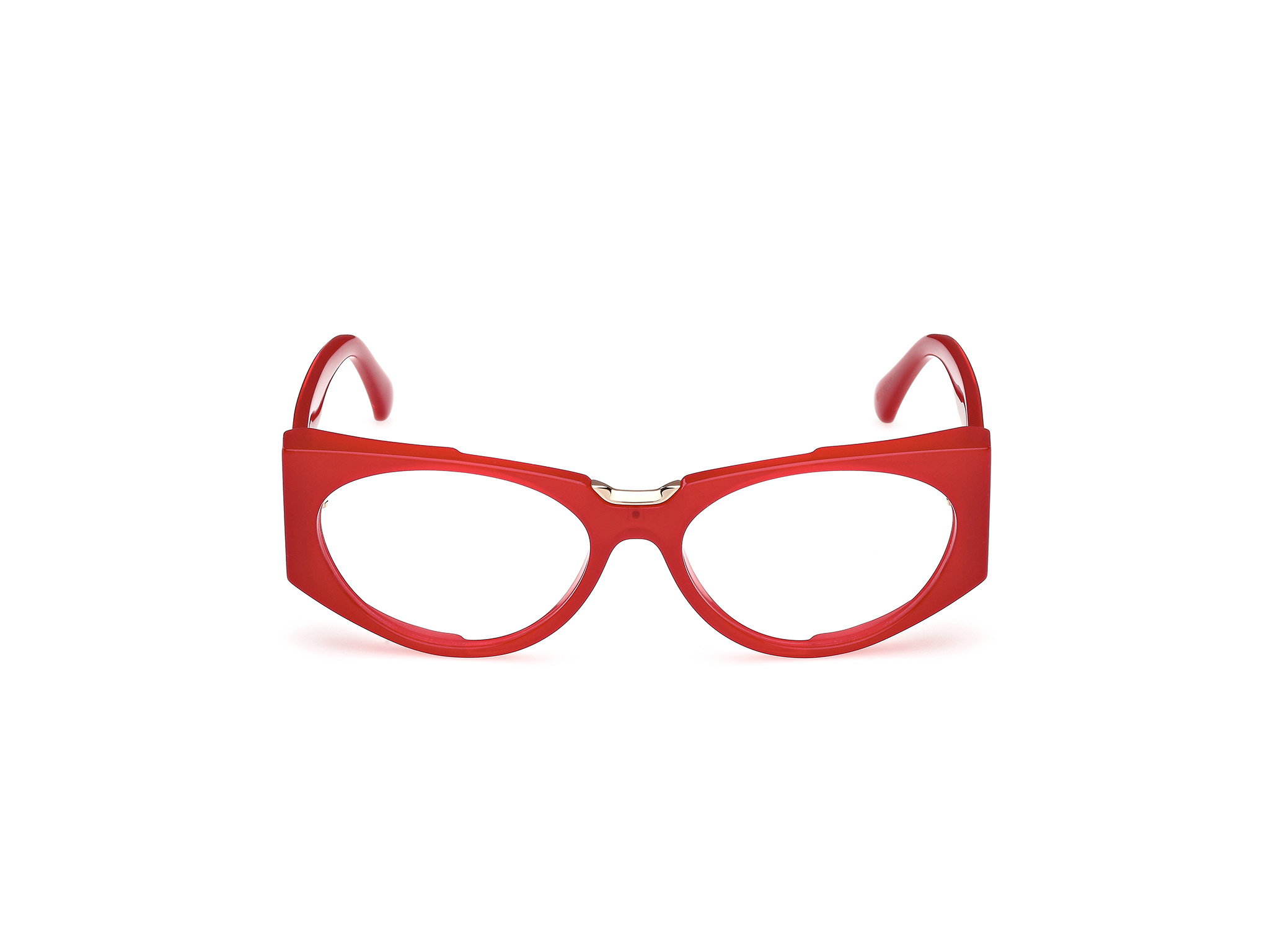 MAXMARA オハルフレムメカネ MM5158 066 MaxMara MM5158 066 light red 54/16/140 Women's Eyewear Frame